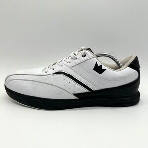Brunswick Vapor Bowling Shoes Womens 11 White Black Athletic League Slide Sole